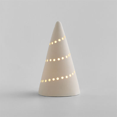 View Pre-lit LED White Textured Christmas Tree, Small 8.5" details