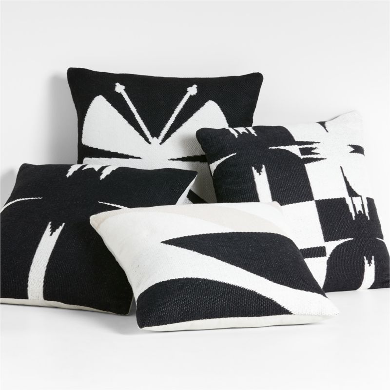 Sentry 20"x20" Black Butterfly Outdoor Throw Pillow by Lucia Eames™ - image 3 of 7