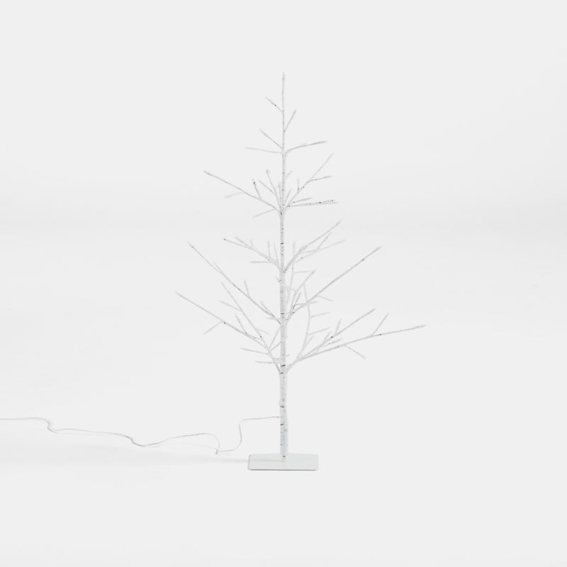 LED 3' Birch Tree + Reviews | Crate & Barrel