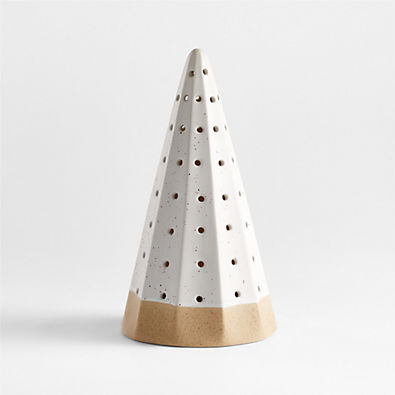 View LED 12" White Ceramic Tree details