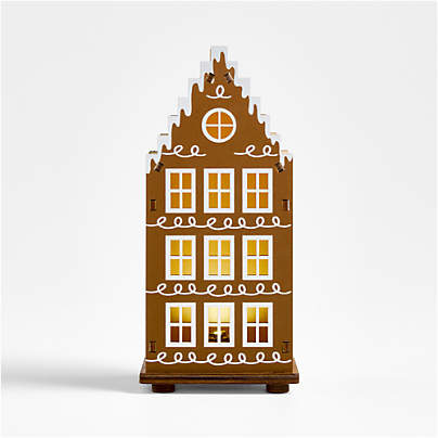 LED Gingerbread Village Staufen Holiday Decoration