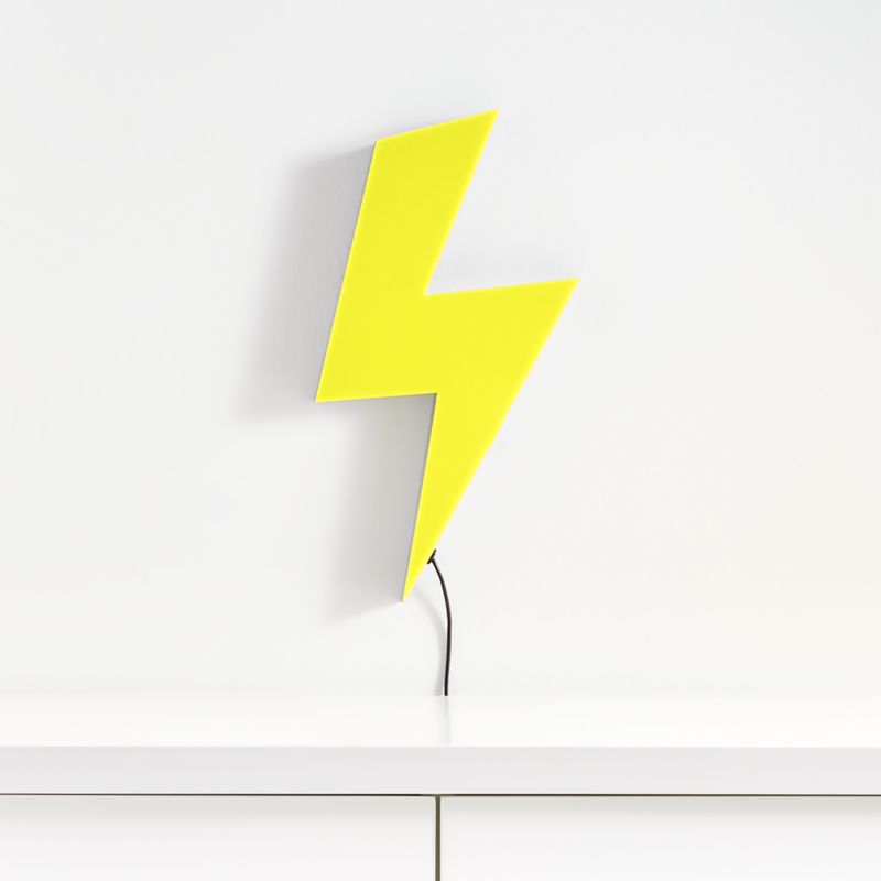 LED Lightning Bolt Wall Light