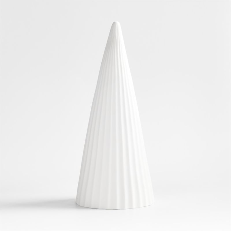 LED Large White Porcelain Christmas Tree Decorative Object - image 12 of 15