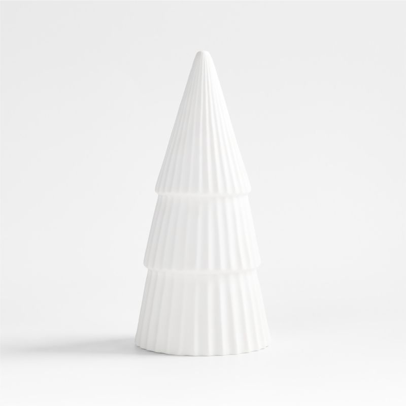 LED Medium White Porcelain Christmas Tree Decorative Object - image 11 of 14