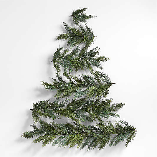 Faux Pre-Lit LED Wall Hanging Christmas Tree 58"