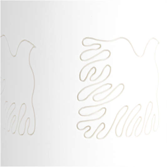 Soaring Dove White Ceramic Hurricane Candle Holder 9" by Lucia Eames™