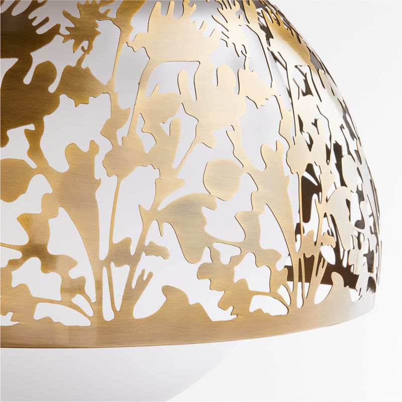 Large Meadow Brass Pendant Light by Lucia Eames - image 7 of 10