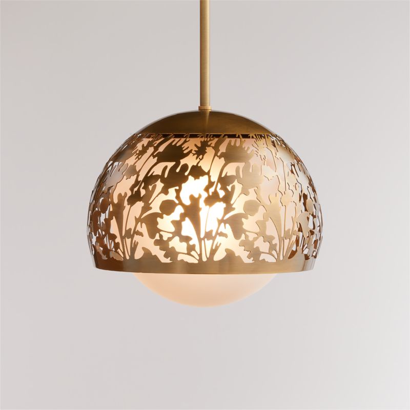 Meadow Brass Pendant Light by Lucia Eames