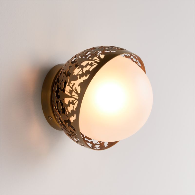 Meadow Brass Wall Sconce by Lucia Eames