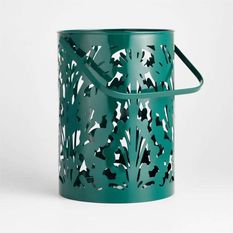 Meadow Medium Green Metal Lantern by Lucia Eames™