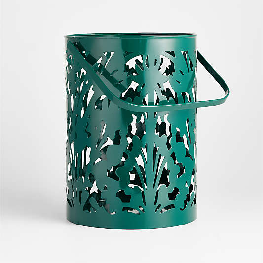 Meadow Medium Green Metal Lantern by Lucia Eames™