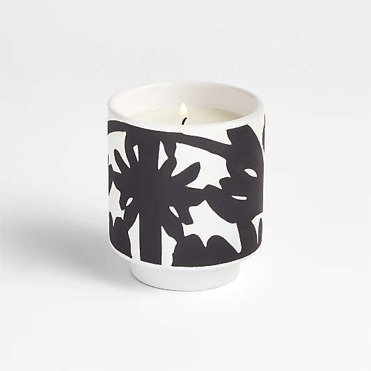 Meadow Small Black and White Scented Candle