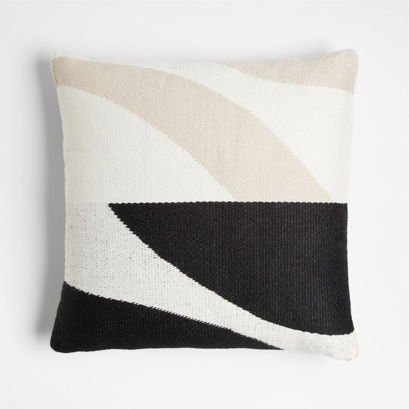 Monterey 20 x20 Black Outdoor Throw Pillow by Lucia Eames