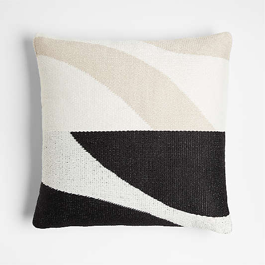 Monterey 20"x20" Black Outdoor Throw Pillow by Lucia Eames™