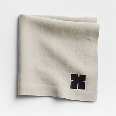 View Sentry Embroidered Butterfly Napkin by Lucia Eames™ details