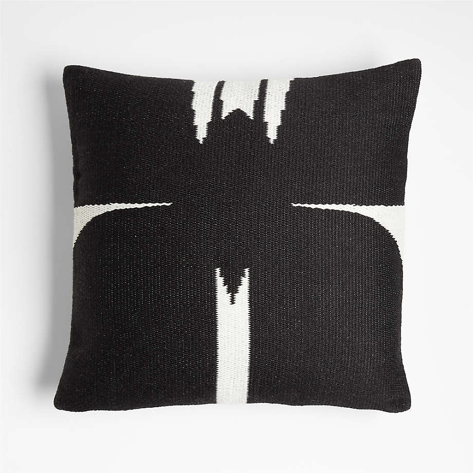 Sentry 20"x20" Black Butterfly Outdoor Throw Pillow by Lucia Eames™