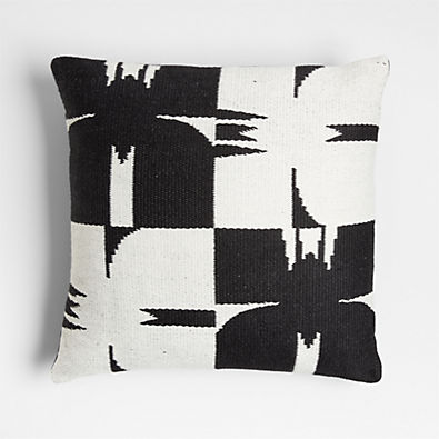 View Sentry Medley 20"x20" Black Outdoor Throw Pillow by Lucia Eames™ details