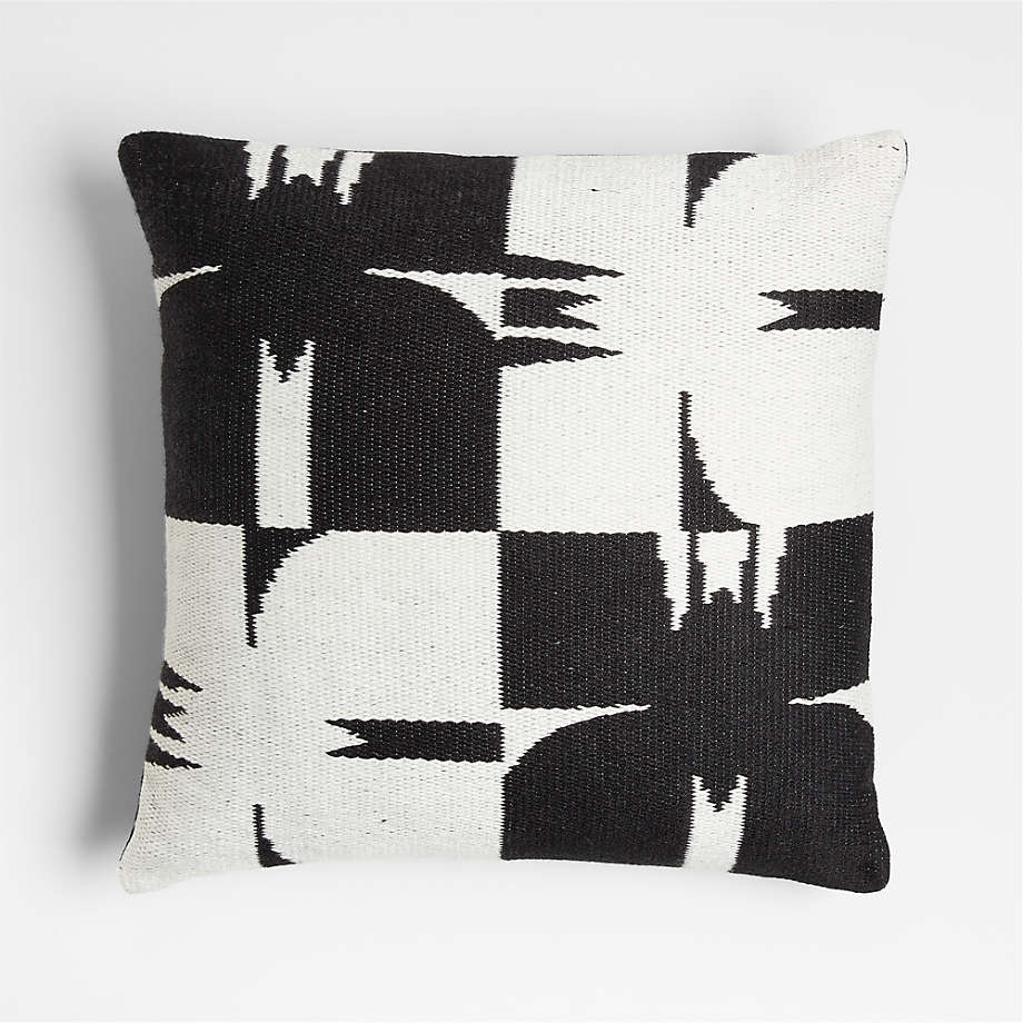 Sentry Medley 20"x20" Black Outdoor Throw Pillow by Lucia Eames™
