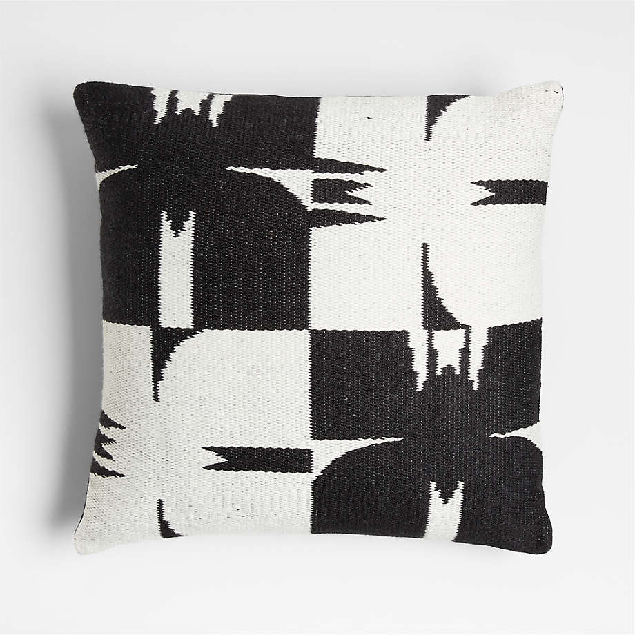 White and best sale black outdoor pillows