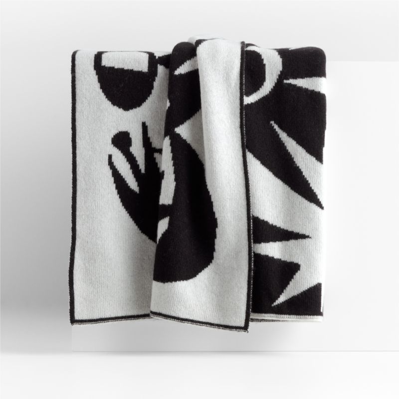 Star Dance 70"x55" Recycled Cashmere Throw Blanket by Lucia Eames™