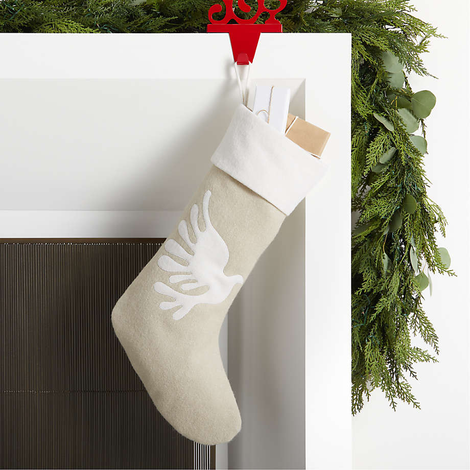 Wool Dove Christmas Stocking by Lucia Eames™