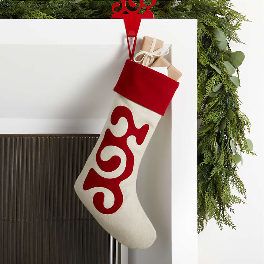 Wool "Joy" Christmas Stocking by Lucia Eames™