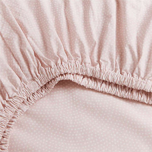 Batik Hushed Violet 100% Organic Cotton Baby Fitted Crib Sheet by Leanne Ford