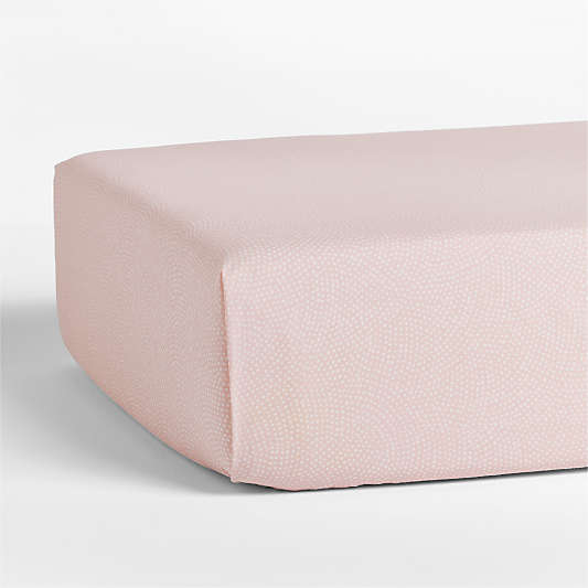 Batik Hushed Violet Organic Cotton Baby Fitted Crib Sheet by Leanne Ford