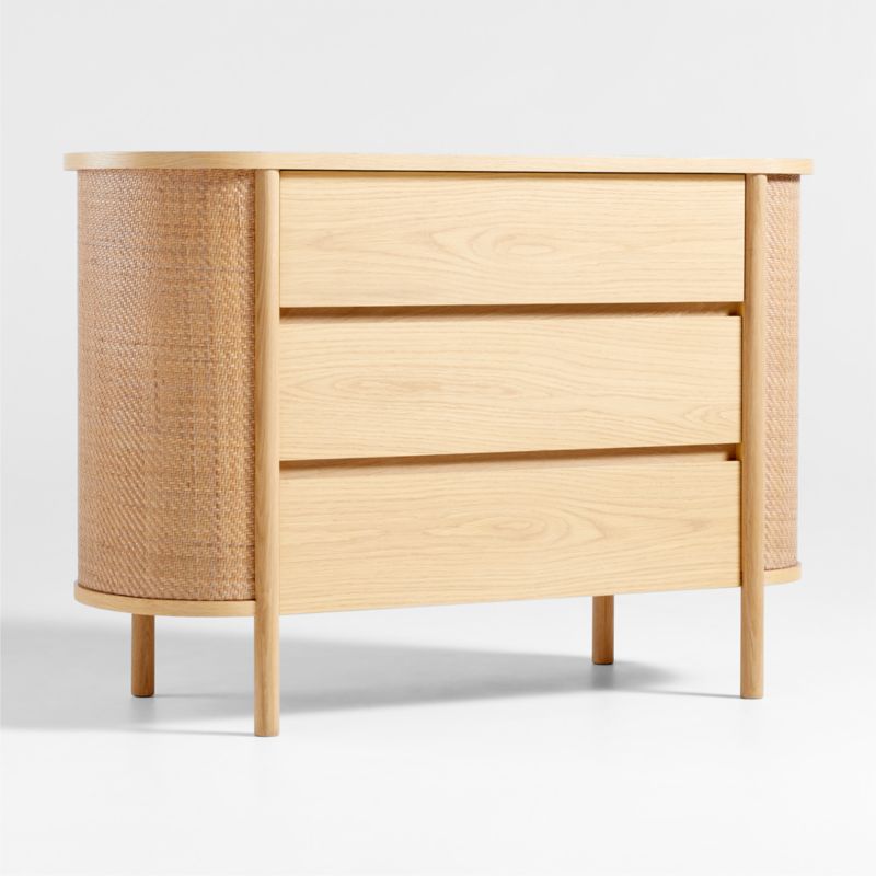 Canyon Natural Wood Narrow 3-Drawer Kids Dresser by Leanne Ford - image 3 of 8