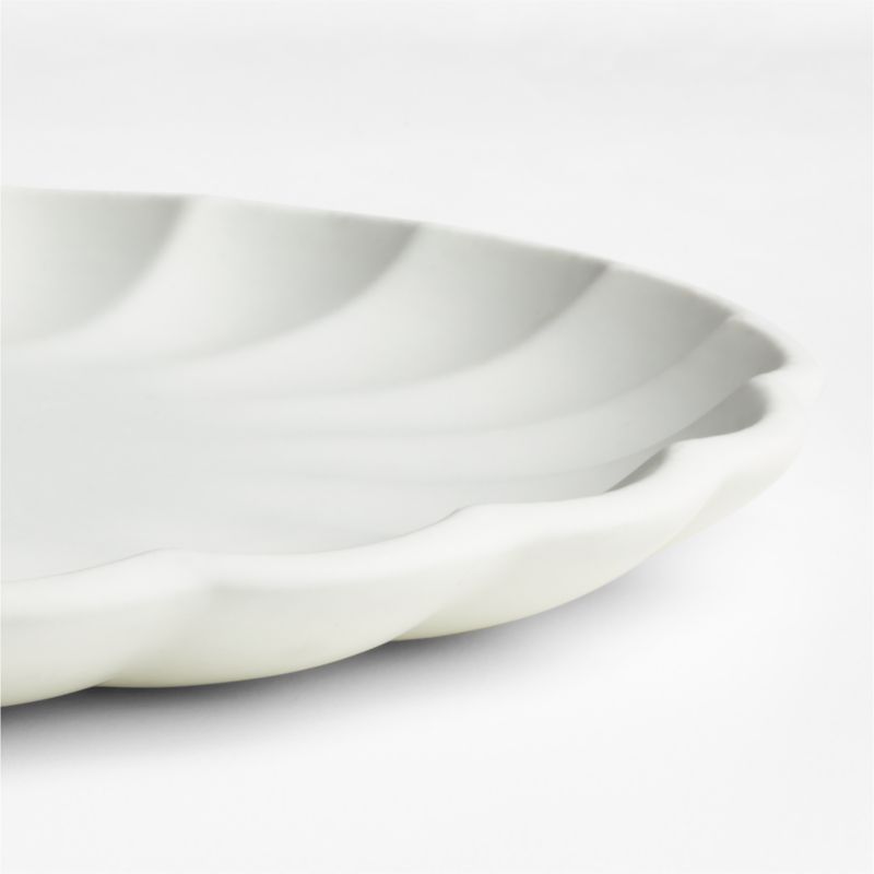 Daisy 13" Cream Stoneware Platter by Leanne Ford