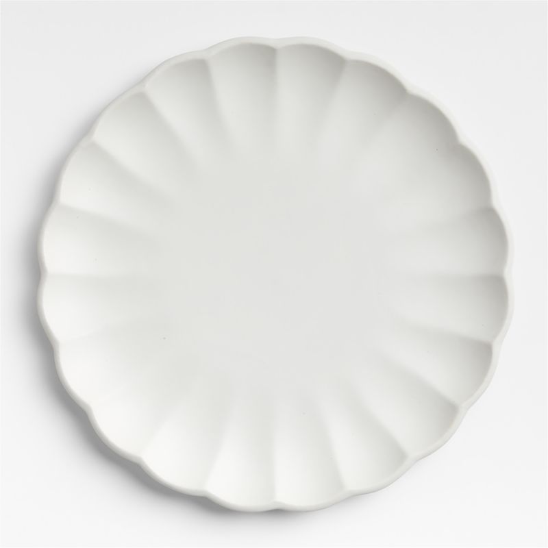 Daisy 13" Cream Stoneware Platter by Leanne Ford