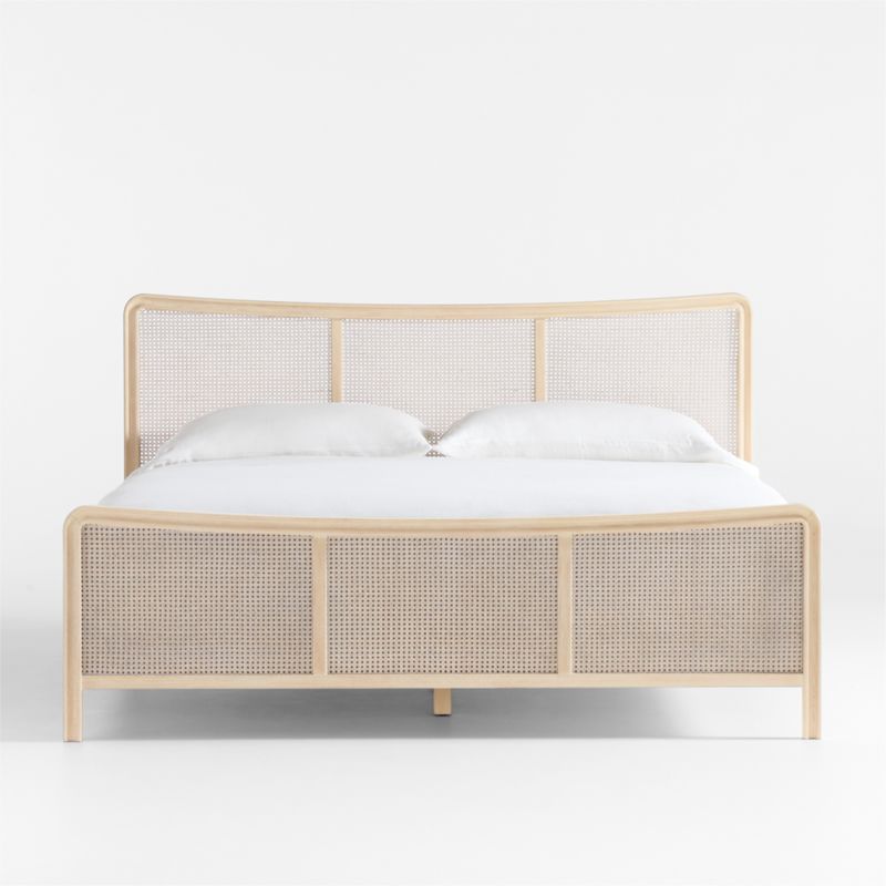 Fields Cane and White Oak Wood King Bed by Leanne Ford - image 0 of 9