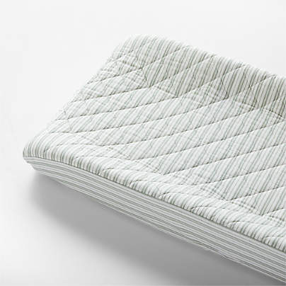 Frenchie Verte Green Organic Cotton Changing Pad Cover by Leanne Ford