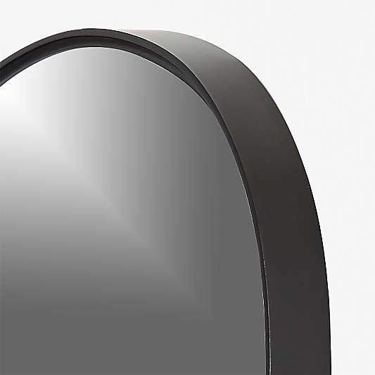 Large Heart 26" Black Metal Wall Mirror by Leanne Ford
