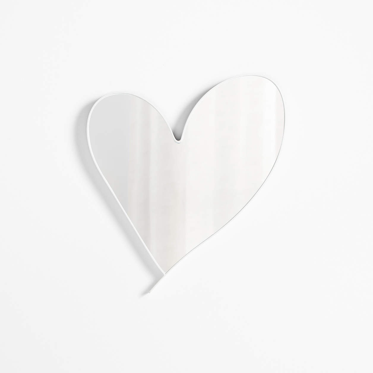 Small Heart White Wall Mirror by Leanne Ford + Reviews | Crate & Kids