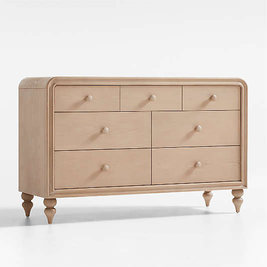 Lennox 53" Natural Wood 7-Drawer Dresser by Leanne Ford