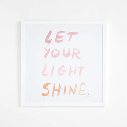 Let Your Light Shine Framed Wall Art by Leanne Ford Print