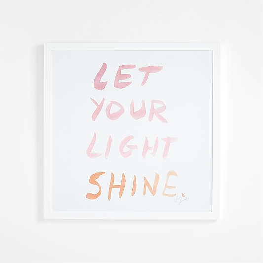 Let Your Light Shine Framed Wall Art by Leanne Ford Print