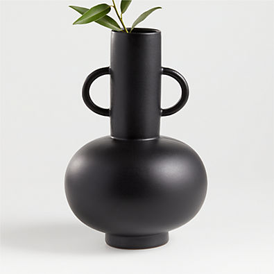 View Merriman Black Vase by Leanne Ford details
