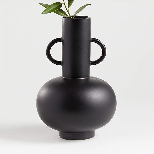 Merriman Black Terracotta Vase 