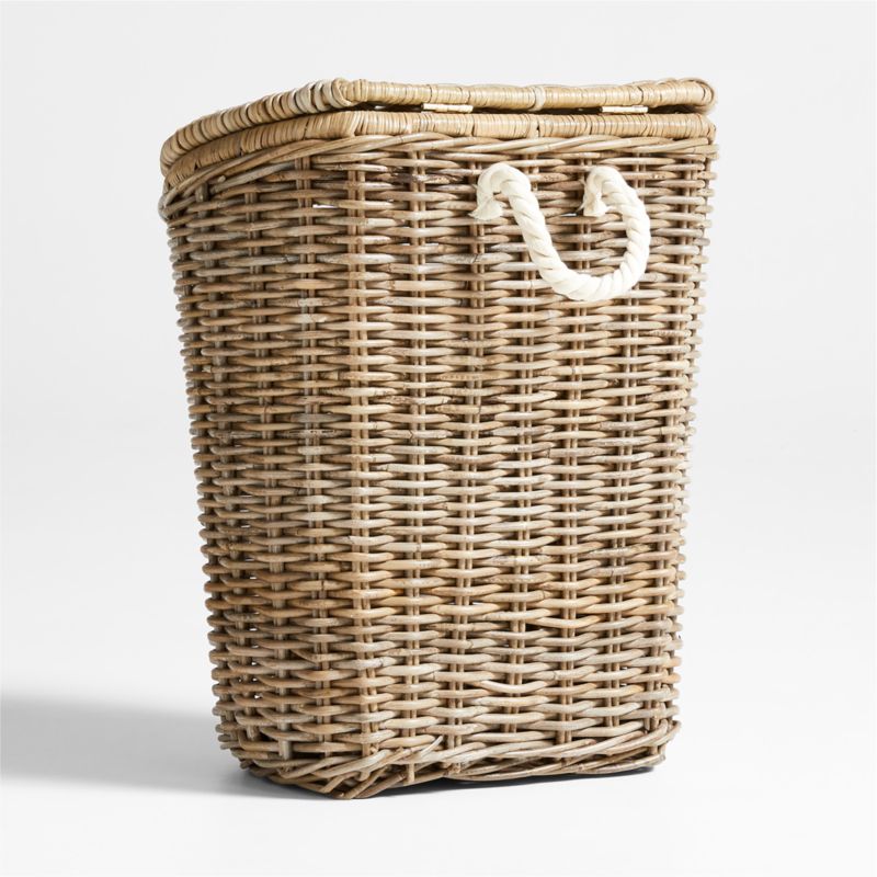 Poplar Woven Wicker Kids Hamper with Lid and Handle by Leanne Ford - image 3 of 5