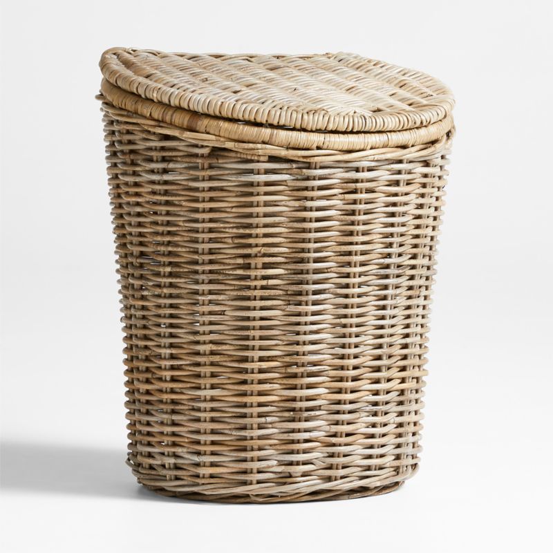 Poplar Woven Wicker Kids Hamper with Lid and Handle by Leanne Ford - image 2 of 5