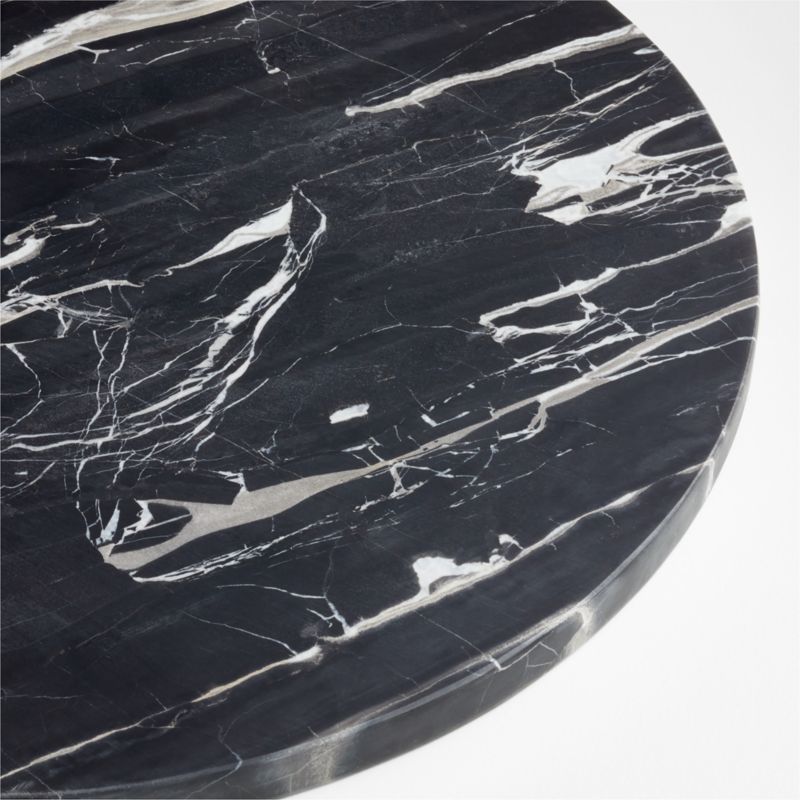 Robertson Black Marble Round Serving Board by Leanne Ford