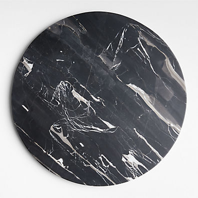 View Robertson Black Marble Round Serving Board by Leanne Ford details