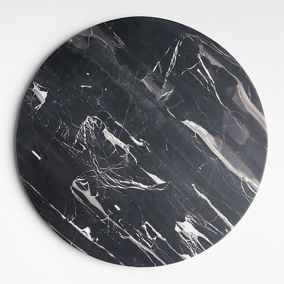 Robertson Black Marble Round Serving Board by Leanne Ford + Reviews | Crate & Barrel