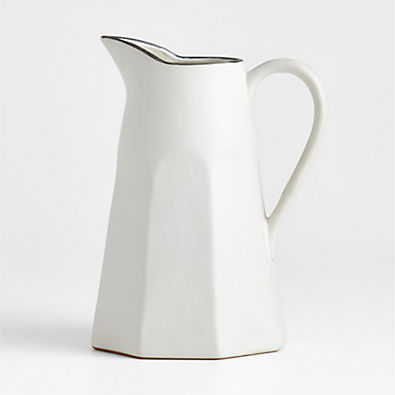 View Stevey 103-oz. Cream Terracotta Pitcher by Leanne Ford details