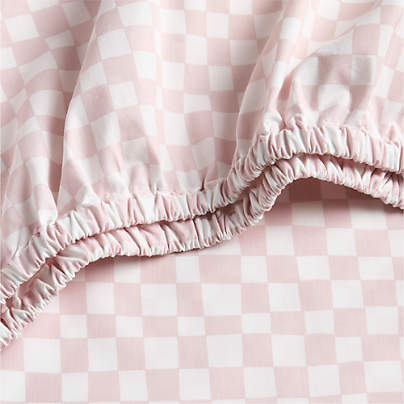 Venice Hushed Violet Organic Cotton Baby Crib Fitted Sheet by Leanne Ford