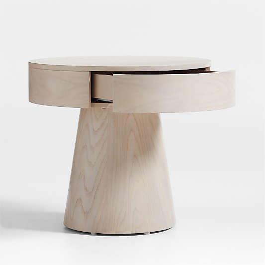 Willy 24" Whitewashed Wood Nightstand by Leanne Ford