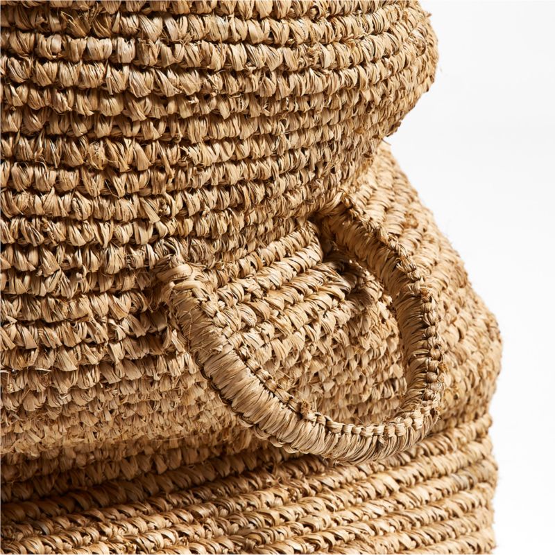 Wobbly Natural Brown Decorative Basket by Leanne Ford