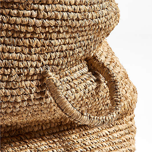 Wobbly Medium Natural Brown Decorative Basket by Leanne Ford